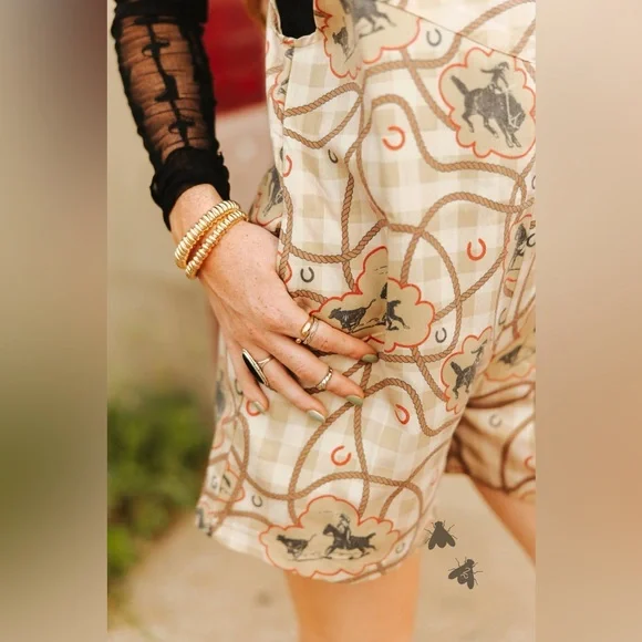 Reata Romper - Gingham - Picture 4 of 6